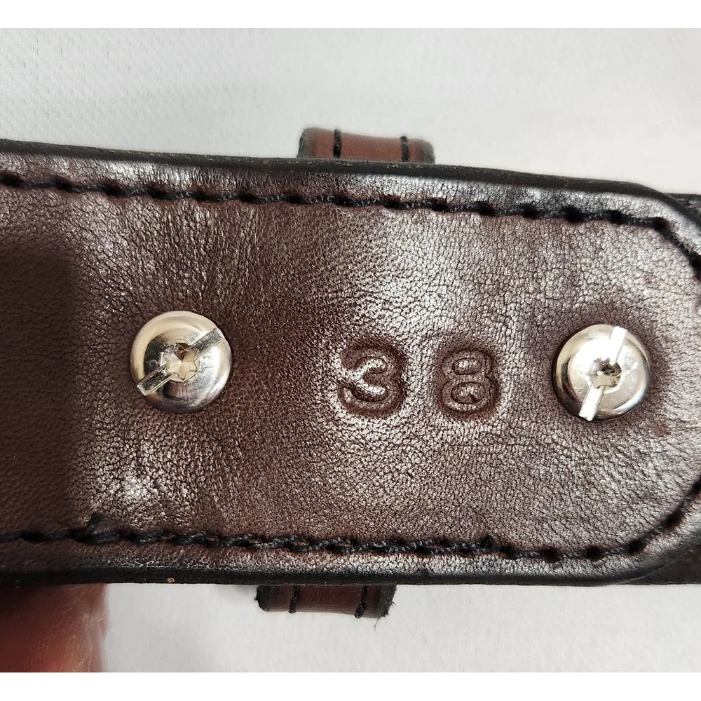Hanks Belts The Extreme Leather Gun Belt Brown 38 Made in USA CCW Work Belt
